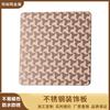 Placa de Color de Acero Inoxidable Guangdong 304 # Cepillado Electroplateado Color Violeta Panel Decorativo de Acero Inoxidable Fábrica de Foshan