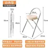 Silla plegable, Silla de comedor para el hogar, Silla de comedor de ratán de moda, Taburete de bar estilo nórdico, Silla plegable minimalista para apartamentos pequeños