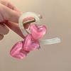 Jelly Love Color Grab Clip Feminino Novo High-end Sense Sweet Elegant Back Head Shark Clip Hairpin Headwear