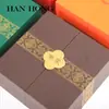 Nueva Caja de Joyería de Tres Piezas Heritage con Doble Apertura Caja de Empaque para Anillos, Colgantes y Pendientes Caja de Regalo para Joyería Caja de Almacenamiento para Pulseras