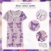 Pijama de verão para meninas do Sudeste Asiático, novo, manga curta, roupas para ar condicionado, fino estilo coreano para casa, pijama infantil