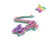 Adornos de Venta Caliente Transfronterizos Impresos en 3D con Articulaciones Móviles, Nuevos Adornos de Ceratópsido de Cristal, Juegos Hechos a Mano, Decoraciones de Dragón