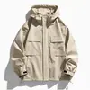 Chamarra con Capucha, Ropa de Trabajo Oversize para Hombres y Mujeres, Logo Impreso Personalizado, Ropa de Trabajo de Marca de Moda, Chamarra de Entrenador Bordada para Equipo