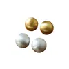 Nuevos Pendientes Redondos Geométricos Cepillados, Elegantes y Sencillos, con un Diseño Versátil y Elegante, Presentando una Sensación de Lujo Ligero y Gama Alta, Hechos con Agujas de Plata 925 para Mujer