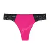 Bragas sexys de encaje europeas y americanas para mujer, bragas de tiro bajo con estampado animal, tanga T-pants europeos y americanos de talla grande transfronterizos