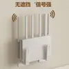 Estante para router, caja de almacenamiento para decodificador de TV montado en la pared WiFi, soporte sin taladro
