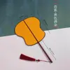 Abanico de Caligrafía con Espacio en Blanco para Escribir, Abanico Pintado a Mano por Ambos Lados, Estilo Hanfu, Estilo Antiguo, Abanico con Borla, Arte de Bambú