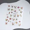 Adesivos de borboleta para unhas de celebridade da internet adesivos para nail art mistos 50 adesivos 5D relevo adesivos de unha atacado concha luz luminosa