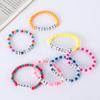 Pulsera de Cuentas Letras Arcoíris Taylor de Venta Caliente Transfronteriza Color Mixto Cuentas Acrílicas para Mujer Venta al por Mayor