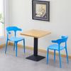 Mesa y silla combinadas para tienda de refrigerios, comida rápida económica, leche, té, café, fideos, KFC, Hamburgo, hotel, mesa de comedor comercial