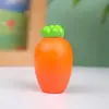 Adorno Creativo de Zanahoria de Dibujos Animados Simulación Artesanía de Resina Planta en Maceta Escritorio Figura Linda
