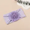 Diadema para Bebé Transfronteriza, Diadema Elástica de Flor para Recién Nacido, Diadema de Girasol Artificial Estéreo para Protección de la Fontanela del Bebé