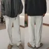 Pantalones Casuales de Pierna Recta para Hombre, Moda Versátil y Tendencia, Color Sólido Simple, Estilo Old Money, Novedad de Primavera
