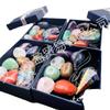 Cristal Natural Piedra Colorida Siete Colores Piedra Rodada Grava Resina Pegamento Set de Collar Caja Péndulo Luna Venta al por Mayor Transfronteriza