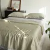 100 Lyocell Tencel Verão Fresco Acolchoado Li Guanqi Fibra de Soja Ar Condicionado Acolchoado Conjunto de Quatro Peças Lavável à Máquina Fresco Seda de Gelo