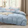 Juego de Funda Nórdica de Tres Piezas Transfronterizo en Color Café con Impresión Digital, Ropa de Cama y Textiles para el Hogar de Comercio Exterior de Amazon