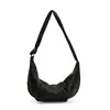2026 Nuevo Bolso de Hombro Individual de Cuero Aceitoso y Encerado Estilo Retro Bolso de Cuerno de Vaca de Alta Gama Bolso Cruzado para Mujer Bolso de Empanada de Gran Capacidad