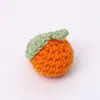 Llavero Hilo Crochet Muñeca Fruta Caqui Cacahuete Manzana Juguete Tejido Hecho a Mano Producto Terminado Colgante Tejido