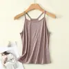 Chaleco de modal de verano estilo coreano casual suelto color liso prenda interior tirante paralelo ropa interior adelgazante para mujer