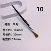 Cangzhou Pincel de Maquiagem Série Flan de Seda Pincel para Sobrancelha Pincel para Sombra nos Olhos Pincel para Lábios 12 Cabelo de Pônei Pincel para Sombra no Nariz Pincel de Esfumar