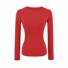 9171-Camiseta Fashion Sexy de Manga Longa com Gola Redonda Estilo Europeu e Americano para Mulheres Nova Sexy Slim Camiseta Básica Top 2025