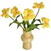 Ins Brownie Pu Feel Tulipán Flor Artificial Flor Falsa Decoración Mesa Comedor Hogar Floricultura Suave Accesorios Fotográficos