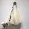 Bolso Trenzado Ins Trendy Estilo Coreano para Mujer 2026 Nueva Moda Casual Simple Bolso Tote Tejido Versátil Bolso de Hombro