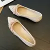 Zapatos de tacón alto con plataforma interior Hui Liya W3525, Zapatos planos de punta fina, Nuevos zapatos versátiles de moda, de boca poco profunda, profesionales para el trabajo