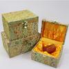 Caja de brocado de madera vintage con texto grande, caja de joyería de jade, adornos, colección de juegos, caja de embalaje de regalo al por mayor