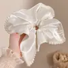 Pañuelo Cuadrado a Cuadros Estilo Coreano para el Cabello, Goma Elástica Estilo Perezoso, Cuerda para Moño de Gama Alta, Goma para el Cabello Dulce