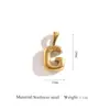 Accesorios de Colgante de Letra Inglesa Joyería Exquisita de Acero Inoxidable Accesorios para Collares Joyería Hecha a Mano para Bricolaje Versátil para Mujeres