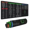 Mouse Pad Inglês Grande Personalizado para E-commerce Transfronteiriço, Adequado para Computadores, Escritório, Laptops, com Teclas de Atalho, Novo Estilo, Tapete de Mesa para Jogos Personalizado