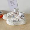 Zapatos Blancos de Cuero con Suela Gruesa para Mujer 2024 Nuevo Estilo Malla Transpirable Zapatos de Malla Dulce Combinable Estudiante Casual Ligeros Zapatos de Tabla