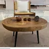 Mesa de Centro Estilo Wabi-Sabi Madera de Alcanfor Mesa de Té Tatami Japonés Mesa Pequeña de Balcón Mesa de Té de Madera Maciza Ecológica Original Mesa de Ventana Saliente