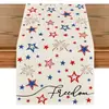 Camino de mesa American Independence Day Transfronterizo, Decoración de Atmósfera Festiva, Mantel de Mesa de Cocina, Cubierta para Mueble de TV, Mantel para Mesa de Entrada