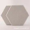 Placa hexagonal de fibra de poliéster autoadesiva para parede interna, absorvente de som transfronteiriça, para isolamento acústico e redução de ruído em salas de piano e estúdios de gravação
