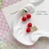 Colgante de Aleación Fruta de Huerto Colorida Cereza Juguetón 3D Realista Encanto Pulsera Hecha a Mano DIY Accesorio