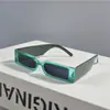 Óculos de Sol Retangulares Estreitos Estilo Retro Europeu e Americano Novos para Homens e Mulheres, Fotografia de Rua Hip-Hop, Óculos de Sol Disco, Estilo Funcional
