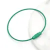 Llavero de Acero Inoxidable Chapado en Oro Real de 16 cm Pulsera de Acero de Titanio de Color Duradero Accesorios para Joyería Hecha a Mano DIY