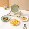 Prato Criativo para Cuspir Ossos Cor Creme Doméstico Sala de Estar Prato de Frutas Prato de Lanches Prato de Frutas Prato de Lanches Prato de Jantar de Alto Valor