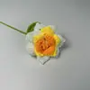 Flor de Rosa de Lana Tejida a Mano con Punta Transfronteriza Mueble Terminado Puesto de Mercado Nocturno Ramo Tejido a Crochet de Lana