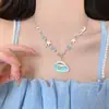 Colar de Pérolas com Concha de Estrela do Mar Fresca para Mulheres Estilo Férias na Praia Corrente de Clavícula Único Novo Estilo 2026 Acessórios Atmosféricos