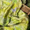 Nuevo Tejido de Seda Xiangyun Jacquard de Rayón con Patrón de Nube y Limón Verde Estilo Nacional Chino para Camisas, Chalecos y Qipao Materiales Hechos a Mano
