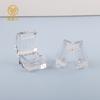 Mini Cristal Transparente Cubito de Hielo Pequeño Sombra de Ojos Monocromática en Caja Bálsamo Sólido Portátil Cuadrado Rubor Iluminador Material de Embalaje del Fabricante