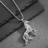 Comercio Electrónico Transfronterizo Artículos Europeos y Americanos Personalizados Creativos Versátiles Colgante de Animal Caballo Accesorios de Collar Versátiles para Hombre