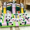 Castillo Inflable de Princesa de Dibujos Animados para Exteriores, Trampolín Inflable Grande con Tobogán, Castillo Travieso Cuadrado, Equipo de Parque Infantil