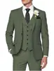 Traje de Vestir de Botón Único Hecho a Medida para Comercio Exterior Transfronterizo con Impresión Digital, Traje de Tres Piezas Hecho a Medida para Hombre