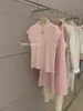 Zhengqi Ropa Especial/Nuevo Estilo Chino Camiseta de Punto de Seda Helada con Botones y Cuello Alto de Manga Corta para Mujer, Camiseta Básica de Estilo Nacional para Verano