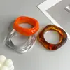Pulsera geométrica de color carey estilo ins transfronterizo europeo y americano, diseño de nicho para mujer, pulsera acrílica vintage de alta gama