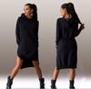AliExpress Ebay venta caliente Wish moda europea y americana irregular con capucha manga larga vestido sudadera